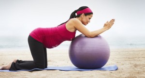 woman on Yoga-Ball