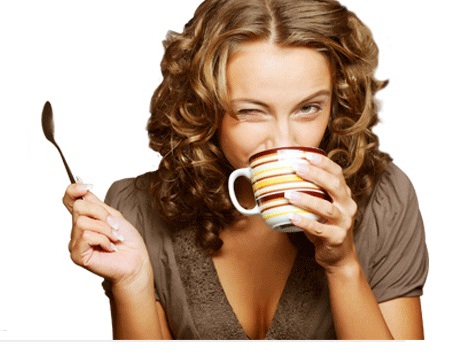 woman drinking coffee 2