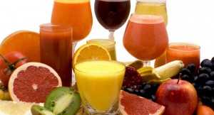 Fruits and juice