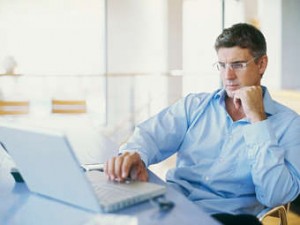 man on laptop