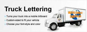 truck lettering poster